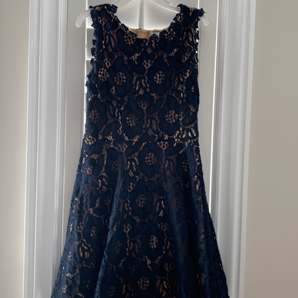 Little navy lace dress